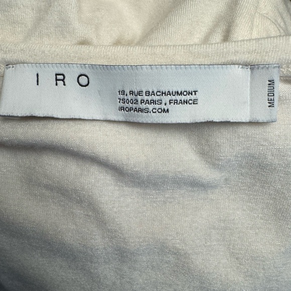 IRO Speedy Scoop-Neck Tee With Dress Braided Details - Picture 8 of 9